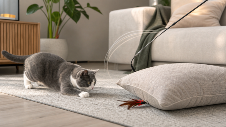 chat ignore jouets - illustration MonChatJoue