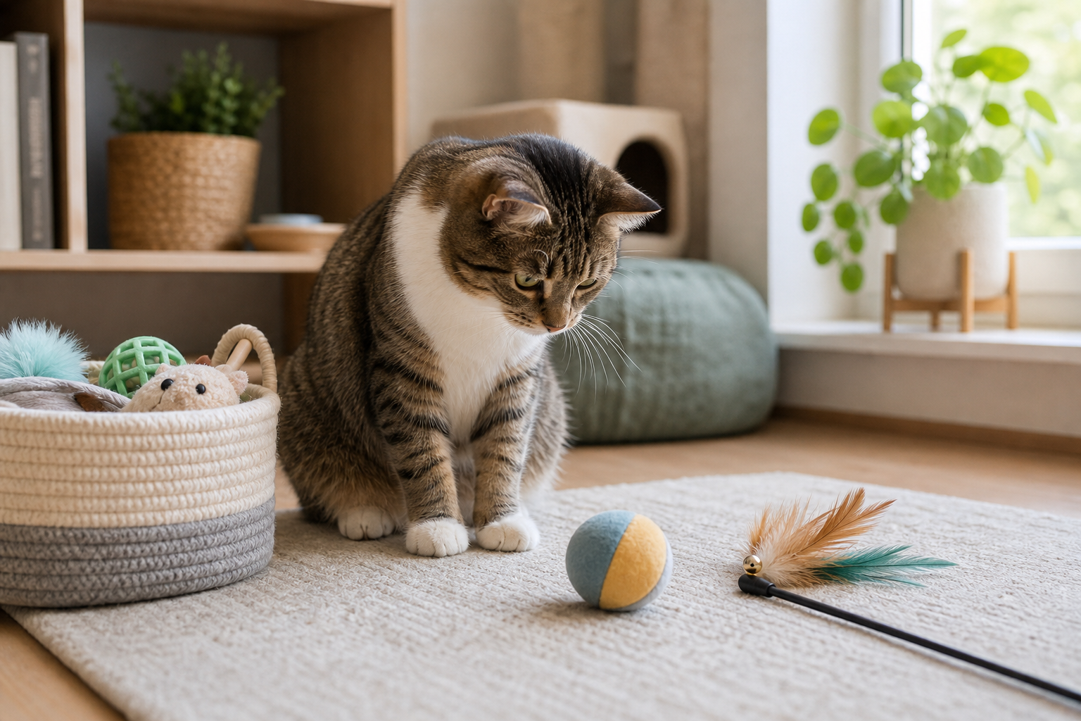 chat qui s'ennuie - illustration MonChatJoue