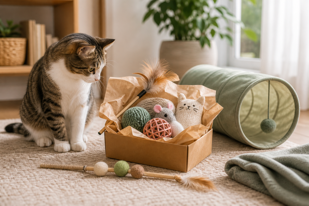 idée cadeau chat - illustration MonChatJoue