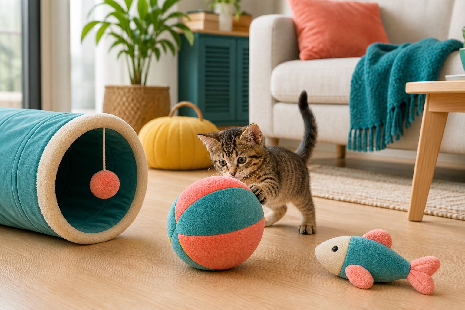 jouets muraux chat - illustration MonChatJoue
