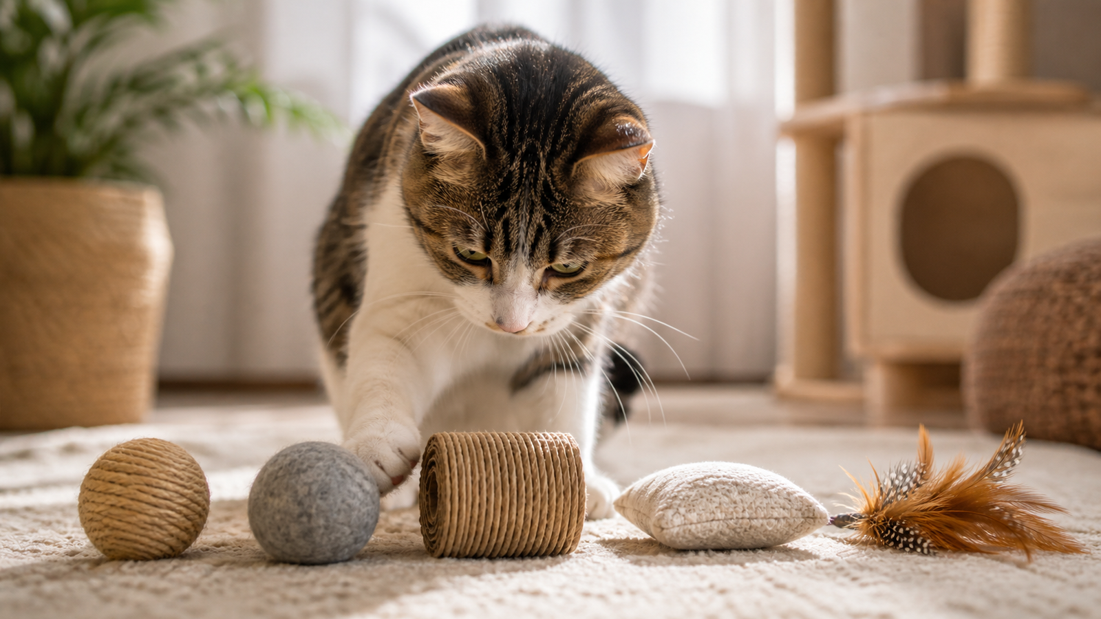 jouets sensoriels chat joueur - illustration MonChatJoue