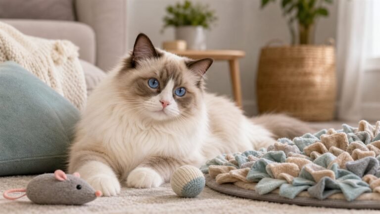 ragdoll présentation caractère entretien jeux - illustration MonChatJoue