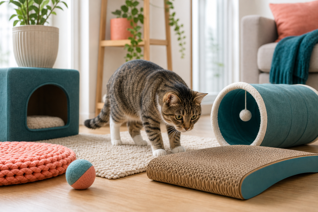 puzzle carton chat - illustration MonChatJoue